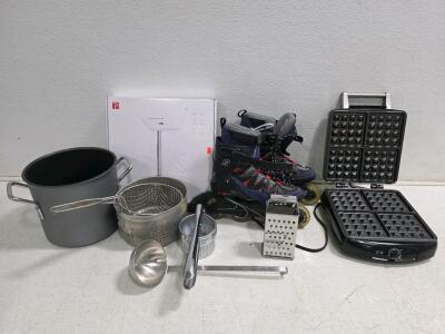K2 Flight 76-W Women's Inline Skates, Size US 9, Stew pot, Waffle Iron, computer Stand