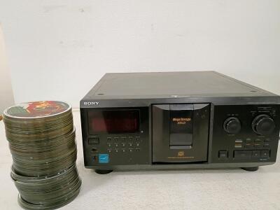 Sony CDP-CX355 MegaStorage 300-Disc CD Changer, Optical Out, September 2005, Serial 9069394