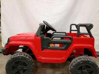 Red 12V Jeep-Style Ride-On Car, 1-Seater, 2WD, Charger Included