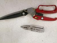 Stanley Staple Gun, Fiskars Pruning Shears, Maxam Multi-Tool Hardware Lot, 16 Items - 3