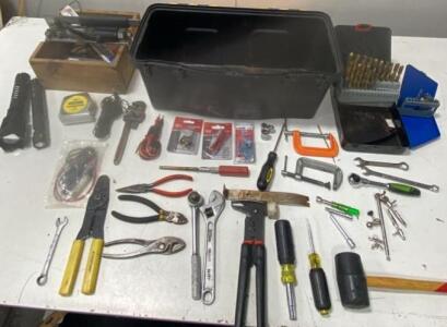 Mixed Lot 35+ Mechanic & Home Hand Tools, Stanley/Husky, Toolbox, Sockets, Screwdrivers