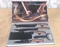 (1) Five Cows 6-Piece Kitchen Knife Set & (1) Tried & True 14-Oz Scented Candle, Lavender Vanilla - 2