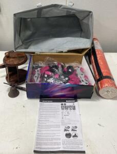 New Bounce Adjustable Inline Skates Pink/Black, 4-Size, Age 5+, Polyurethane Wheels, Boxed
