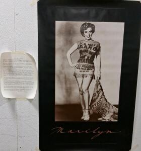 Marilyn Monroe in Potato Sack Poster, Unframed
