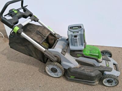 EGO 20" 56V Cordless Battery-Powered Lawn Mower with Bag and Battery, Push Type (Tested)