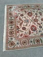 Karastan Palazzo Verona Wool Area Rug Machine-Made USA Axminster Ivory/Red - 2