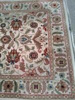 Karastan Palazzo Verona Wool Area Rug Machine-Made USA Axminster Ivory/Red - 4