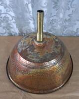 (1) Hand-Hammered, Round Brass Vessel Sink, 16" Diameter x 6" Deep & (1) Lava Odoro Kitchen Faucet, Brushed Brass Finish - 3