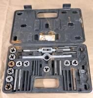 (1) Hyper Tough Rotary Tool Bit Set, (1) Partial Tap & Die Set & Assorted Hand Tools - 3