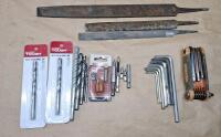 (1) Hyper Tough Rotary Tool Bit Set, (1) Partial Tap & Die Set & Assorted Hand Tools - 4