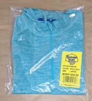 (2) Pair Of Banana Boat UPF 50+ Ladies Activewear Shorts, (1) Tye Dye, (1) Soft Yellow, Both Large & (1) Banana Boat UPF 50+ Ladies Rash Guard Top, Space Aqua, Large - 3