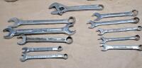 (1) 1/2" Drive Ratchet & Assorted Sockets & Box End Wrenches - 4