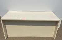 White 60&rdquo; Rectangular Panel End Office Desk &ndash; Laminate Surface, Modesty Panel, No Storage - 5