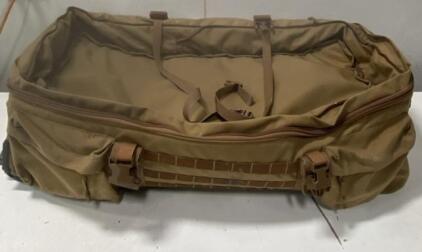 Large Tactical Duffel Bag, Coyote Brown, 1000D Cordura Nylon, 98L Capacity, Made in USA