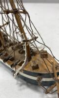 John Madison Collection 12" Brigantine Ship in Bottle, Serial #014, with Display Stand - 6