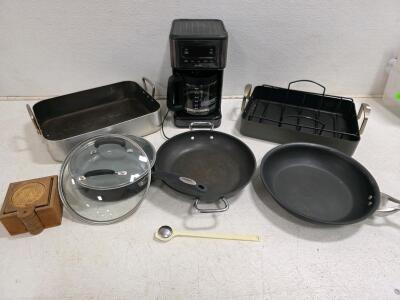 Working Mr. Coffee 14-Cup Maker, Cuisinart & Calphalon Pans, Roasters, Lids, More