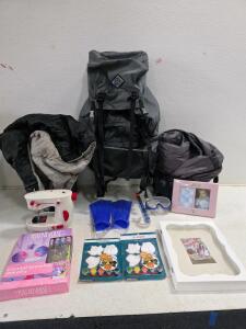 Camp Trails Backpack, Sleep Cell & 2 Sleeping Bags, Snorkel Set, Frames, YOU*NIVERSE Kit, More