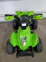 Kalee Kids' 6V Ride-On ATV, Green/Black, Forward/Reverse Gears - 2