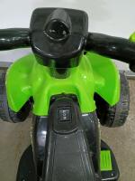 Kalee Kids' 6V Ride-On ATV, Green/Black, Forward/Reverse Gears - 3