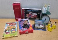 Mixed Lot: Brinn's Porcelain, Trend Techron Diecast, Fashion Corner Doll, Disney Mickey Play Set