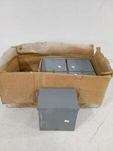 Crouse-Hinds WAB080804 Heavy Duty Junction Box, 8"x8"x4", Feraloy&reg; Iron Alloy, NEMA 3/4/12/250