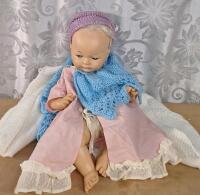 (2) 10" Porcelain Baby Dolls, (1) Large Plastic Baby Doll & (1) 12" Doll Music Box - 3