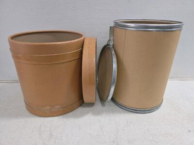 15 Gallon Fiber Drum Barrels, 23.5"x16", Metal & Fiber Lids, 1 Poly Liner, Industrial Storage