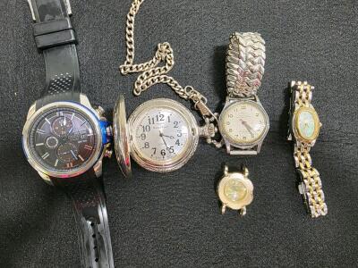 Citizen Eco-Drive Chronograph, Pocket Watch Truck Motif, Bifora & Buren, Mixed Watch Lot