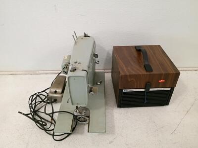 Bell & Howell Slide Cube Projector & Sears Kenmore Heavy Duty Electric Sewing Machine