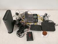 Motorola DOCSIS 3.0 Cable Modem Router, 4 LAN Ports, Power Adapter, Black/Grey