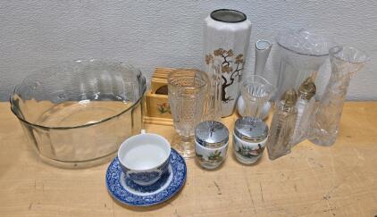 Vintage Glassware & Ceramics Lot: Fire-King, Pyrex, CorningWare