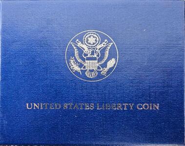 1986 Statue Of Liberty Silver Dollar Proof Coin, 90% Silver, Original Packaging