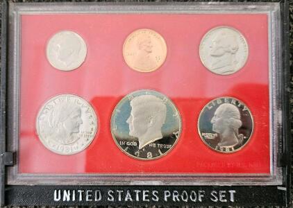 1981 United States Proof Set &ndash; 6 Coins, Original Packaging, Potential Type 1 Or Type 2 Mintmarks