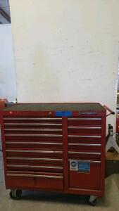 Cornwell Classic 54" 13-Drawer Rolling Tool Chest, Red, Heavy Duty Steel, Locking, USA