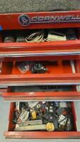 Cornwell Classic 54" 13-Drawer Rolling Tool Chest, Red, Heavy Duty Steel, Locking, USA - 5