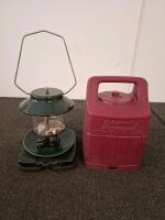 Coleman Dual Mantle Lantern With Carry Case, Green, Model 285/288 Style, Classic Design