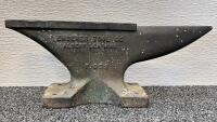 Enderes Tool Co. London Pattern Anvil, Serial E 352, Cast Steel, Approx. 24.5 lbs