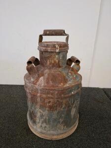 Vintage Oil Can With Lid And Handles, 1930s&ndash;1950s