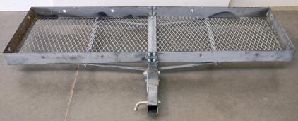 Steel Hitch-Mounted Cargo Carrier Basket 60"x20", 2" Receiver, 500lb Capacity, Includes Hitch Pin