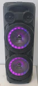 Zizo Boom Z10 Portable Bluetooth Party Speaker With LED Lights, 50W Output, 8" Woofers