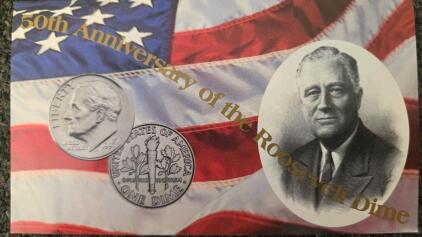 1996 West Point "W" Roosevelt Dime, 50th Anniversary, Uncirculated, COA, Special Set