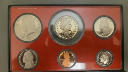 1979 U.S. Proof Set &ndash; 6 Coins, Includes First Susan B. Anthony Dollar, Original Packaging