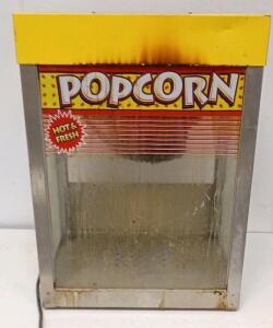 Commercial Countertop Popcorn Machine, 6 oz Kettle, Stainless Steel, 120V, 1180W