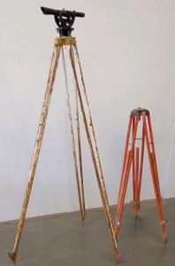 Berger Instruments 3K Surveyors Transit Level With Steel & Tripods, 24x Scope, S/N 3241