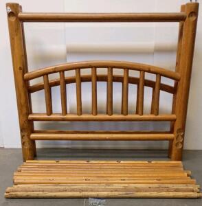 Rail Tees Rustic Log Bed Frame With Headboard And Footboard