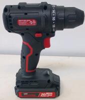 Hyper Tough 20V Max Cordless Drill Driver 8031T Set, Portland 12" Compass Saw, Charger - 3