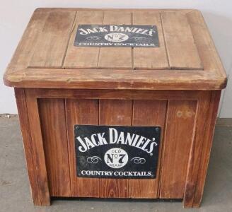 Jack Daniel's Old No. 7 Country Cocktails Wooden Promotional Ice Chest Cooler