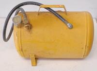 5 Gallon (20L) Portable Steel Air Tank, 125 PSI Max, Gauge & Hose, Yellow - 3