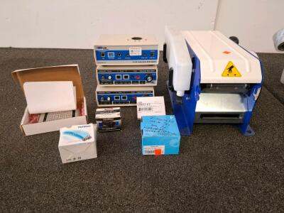Uline H-725 Manual Kraft Tape Dispenser, 1.5" To 4" Tape Width, 7.875" Roll Diameter, multi format keypad, cctv lens, code sensor. Laboratory data system