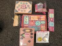 Horse Grooming Kit With Pink/Brown Bag, Brushes, Combs, And Hoof Pick, Large Water Tank, Bike Pump, And More - 4